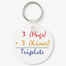 Triplets Math keychains