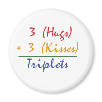 Triplets Math magnets