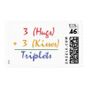 Triplets Math postage