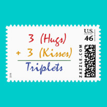 Triplets Math stamps