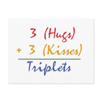 Triplets Math postcards