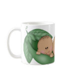 TRIPLETS PEAS IN POD African American Baby Mug Cup