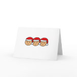 Triplets Santa Hat Graphic cards