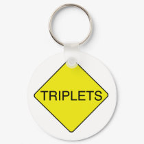 Triplets Sign keychains
