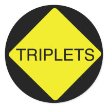 Triplets Sign stickers