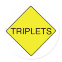 Triplets Sign stickers by Scrappintwins Triplets Sign stickers