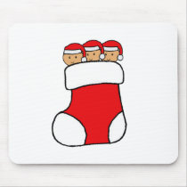 Triplets Stocking Graphic mousepads