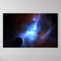 star, corona, space, stellar, astronomy, pulsar, desktop wallpaper, Poster with custom graphic design