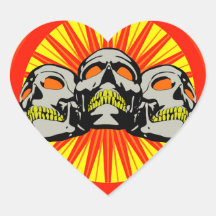 Tripolarize Skulls Stickers