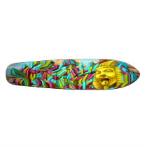 Trippin' Out With Tut - 3D Sk8 Deck Art Skate Board Deck