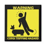 Tripping Hazard - Corgi Magnet