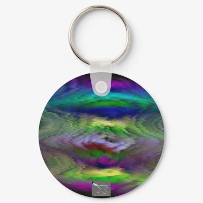 Trippy Design Key Chain by Perlyyyy