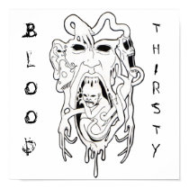 TRIPPY FACES, BLOOD, THIRSTY posters