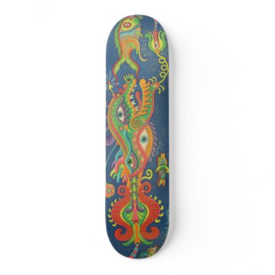 Trippy Fishies Skateboard by ChrisDyer