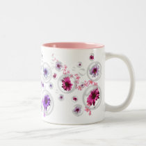trippy flower bubbles mugs