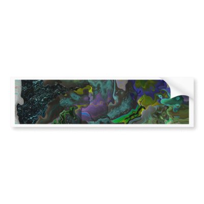 trippy flowers bumper stickers by imagia77