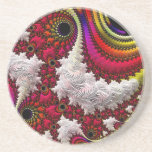 Trippy Fractal Art Decor Coaster