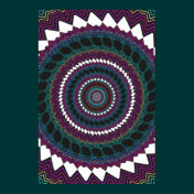 Trippy Poster: Abstract Radial Artwork