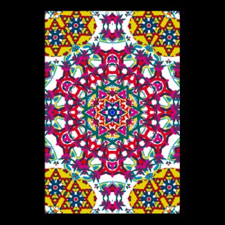 Trippy Poster: Psychedelic Kaleidoscope Artwork
