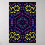 Trippy Poster: Psychedelic Kaleidoscope Artwork