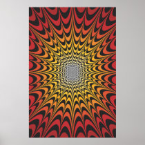 Trippy Poster: Psychedelic Radial Artwork