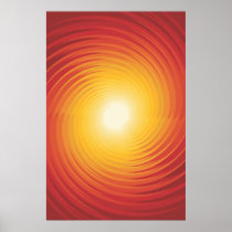 Trippy Poster: Psychedelic Spiral