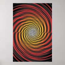Trippy Poster: Psychedelic Spiral Artwork