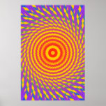 Trippy Poster: Psychedelic Spiral Artwork
