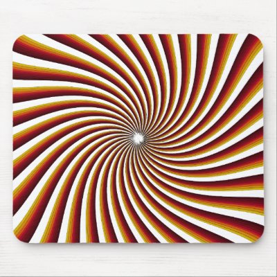 Trippy Spiral Graphics: Custom Mousepad by spiritswitchboard