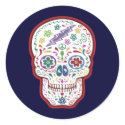 Trippy Sugar Skull stickers
