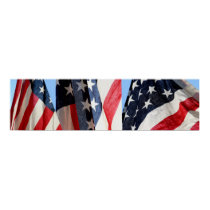 Triptych: American Flag posters