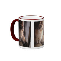Triptych cat photo mug