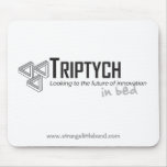 "Triptych... in bed" mousepad