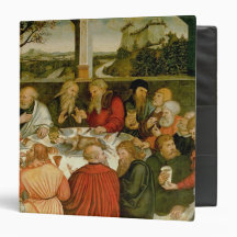 Triptych, left panel, Philipp Melanchthon Vinyl Binders