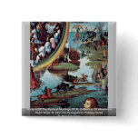 Triptych Of The Mystical Marriage Of St. Catherine Pinback Button