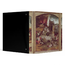 Triptych of the Temptation of St. Anthony 3 Ring Binder