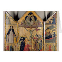 Triptych with Scenes from the Life of the Cards