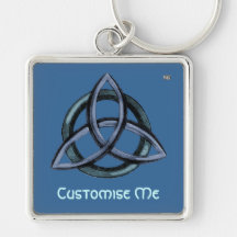 Triquetra (Blue) Keychains