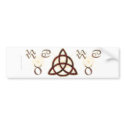 Triquetra Bumper Sticker bumper stickers