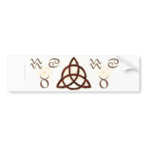 Triquetra Bumper Sticker bumper stickers