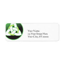 Triquetra Celtic Trinity Knot Custom Return Address Label