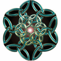 Triquetra Circle Knot Pin Photo Cut Out
