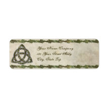 Triquetra Natural Custom Return Address Labels
