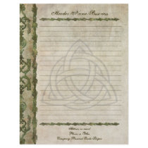 Triquetra Natural Lined Letterhead Template