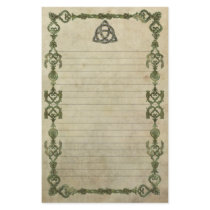 Triquetra Natural Lined Customized Stationery