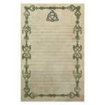 Triquetra Natural Lined Customized Stationery
