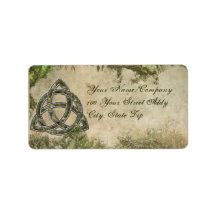 Triquetra Natural Personalized Address Label