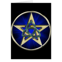 Triquetra Pentagram Card