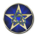 Triquetra Pentagram Magnet by pentagramstar Triquetra Pentagram Magnet