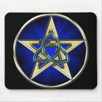 Triquetra Pentagram Mousepad